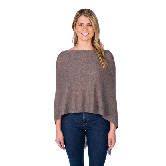 Аlаshаn Accessories - 8543 Womens Claudia Nichole 100% Cashmere Dress Topper Poncho - Cashmere